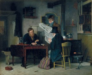 ステージを待っている、1851 作： Richard Caton Woodville